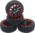 4Pack ShareGoo OD 2.55" 12mm Hex Wheel Rims & Rubber Tires Set Compatible with HSP Redcat HPI Tamiya 1/10 RC On-Road Touring Drift Car...
