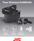 JVC Ultra Compact True Wireless Earbuds Headphones, Total 12 Hour Battery Life, Sound with 13mm Driver, USB-C Connection - HAB5TB (Black)......