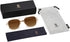 SOJOS Small Polarized Aviator Sunglasses for Men Women Classic Double Bridge Square Aviators SJ1179...
