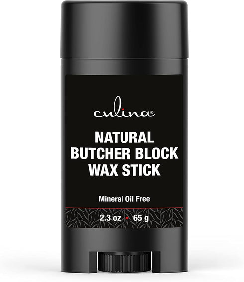 Culina Butcher Block Cutting Board Bamboo Conditioner Wax Stick | Best for Wood & Bamboo Conditioning & Sealing | Does NOT Contain Mineral Oil!...