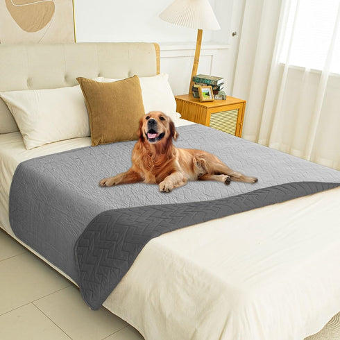 Ameritex 100% Waterproof Dog Bed Blankets double Sided Dog Couch Cover Knurling Pattern pet bed cover Reversible Furniture Couch Sofa Car for Pupp...