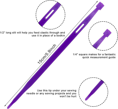 Sliverdew 12 Pieces That Purple Thang Sewing Tools Quilting Supplies Multifunctional Sewing Purple Thang Sewing Accessories and Supplies for Sewin...
