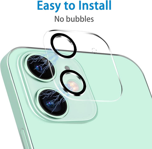 ?3 Pack? Camera Lens Protector for iPhone 11 & iPhone 12 Mini, Ultra HD, Tempered Glass, 9H Hardness, Anti-Scratch, Case Friendly, Easy to Install...