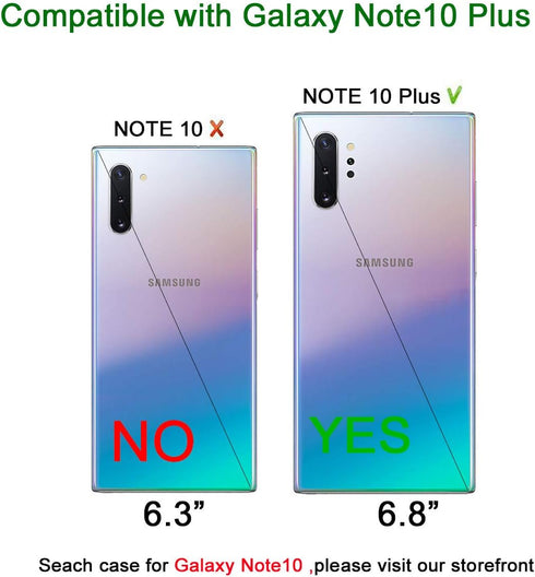 for Galaxy Note 10 Plus Case,Gradient Design Bling Flowing Liquid Floating Sparkle Colorful Glitter Waterfall TPU Protective Phone Case for Galaxy...