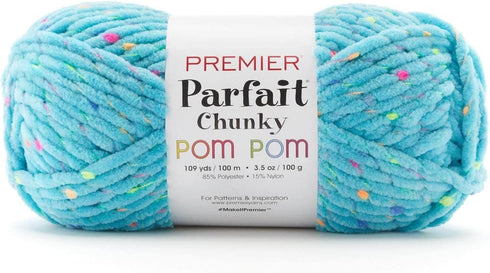 PREMIER YARNS Premier Parfait Chunky Pom Yarn, 2107-09 Citrus Burst......