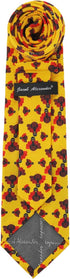Jacob Alexander Men's Turkey Happy Thanksgiving Regular Neck Tie - Yellow Brown...