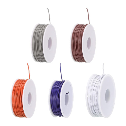MECCANIXITY 24AWG Wire 24 Gauge Electrical Wire, 100m(328ft Total) PVC 1007 Stranded Wire Hookup Wire Tinned Copper Wire for DIY Wiring...
