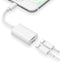 esbeecables [MFi Certified iPhone Adapter & Splitter, 2 in 1 Dual Lightning Headphone Jack Aux Audio & Charge Adapter Dongle for iPhone 14 13 12 1...