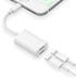 esbeecables [MFi Certified iPhone Adapter & Splitter, 2 in 1 Dual Lightning Headphone Jack Aux Audio & Charge Adapter Dongle for iPhone 14 13 12 1...