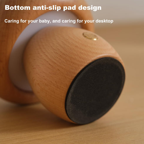 Wooden Mushroom Lamp, Portable Cordless Small Lamp, Rechargeable Battery Operated Lamp,Stepless Dimming, Night Light for Birthday Gifts...