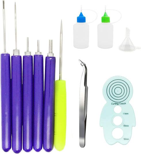 11 Pcs Paper Quilling Tools, Different Sizes Handmade Rolling Curling Quilling Needle Pen for Advanced Quiller, DIY, Handcraft, Scrapbooking, Card...