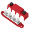 MGI SpeedWare 4-Post Power Distribution Block Busbar 5/16" Studs with Cover, 250 AMP Rating for Automotive, Marine, and Solar Wiring (Red)...