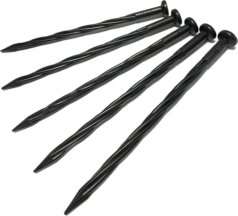 Spiral Landscape Anchoring Spikes 8 in 30 PCS Plastic Garden Spikes for Artificial Turf, Paver, Weed Barrier, Tent and More...