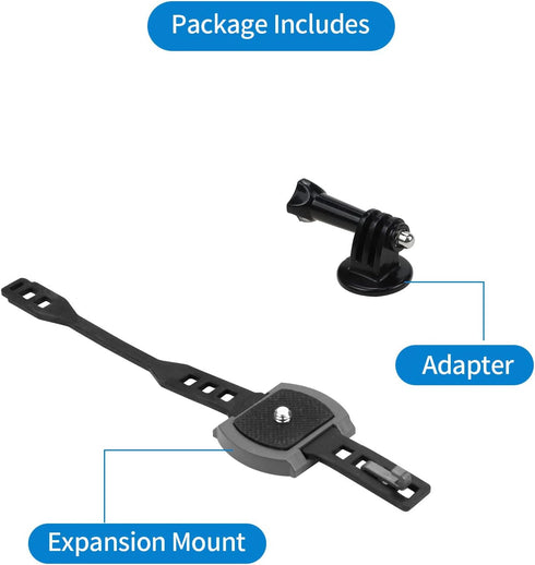 Hanatora Camera Expansion Mount Holder with Adapter for DJI Mini 2/Mini 3/Mini SE/Mavic Mini/Mavic Air/Spark Drone,Sports Cameras Connector Bracke...