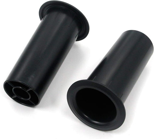 T Tulead 4.72"x2.68" Speaker Port Tubes ABS Speaker Cabinet Port Tube Black Bass Air Ports 2-Inch Installation Diameter Pack of 4...