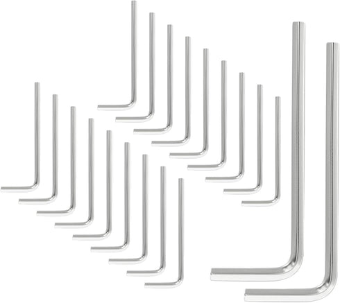 Luomorgo 20 Pcs 3mm/1/8 Inch Allen Wrench, L Shaped Hex Key Wrench, Heavy Duty Steel Hexagon Wrench Tool for Repairing, Installation...