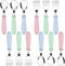 12 Pack Toddler Spoons and Forks Stainless Steel Baby Utensils Kids Cutlery Toddler Silverware Set with Round Handle for Self Feeding Safe Flatwar...