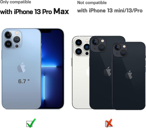 LOHASIC Designed for iPhone 13 Pro Max Leather Case, Premium Business Slim Classic Cover Soft Grip Shockproof Men Phone Cases Compatible with iPho...