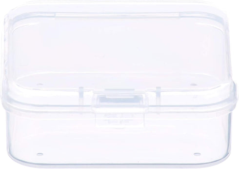 SATINIOR 12 Pack Clear Plastic Beads Storage Containers Box with Hinged Lid for Beads and More (2.12 x 2.12 x 0.79 Inch)...