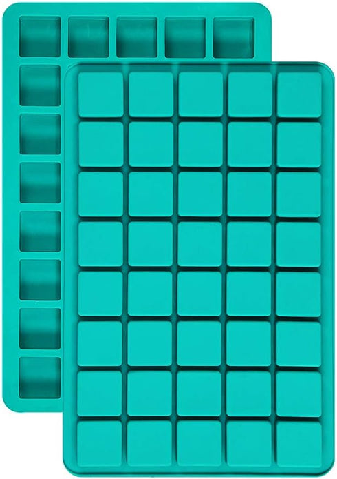 Silicone Caramel Candy Molds, 2 Pack 40-Cavity Square Hard Candy Mold for Chocolate Truffles Gummy Jelly Truffles Pralines Caramels, Ice Cube Tray...