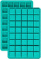 Silicone Caramel Candy Molds, 2 Pack 40-Cavity Square Hard Candy Mold for Chocolate Truffles Gummy Jelly Truffles Pralines Caramels, Ice Cube Tray...