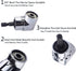 Right Angle Drill Adaptor Impact Drill Bit Extension 4-in-1 Impact Grade Socket Adapter Set Cr-V 1/4" 3/8" 1/2" Angle Drill Attachment Tools for H...