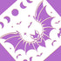BENECREAT 12x12inch Bat Plastic Cutouts Painting Template, Moon Phase Pattern Halloween Decoration Stencils for Art Spraying, DIY Mould Decor, Woo...