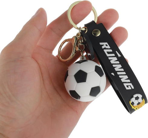 Soccer Keychain Gift, Novelty Key Chain for Boys Sports Fan Silicone Football Keyrings for Party Favors Reward Gift...