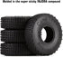 INJORA 1.0 Tires-S4 Multi Terrain Pin Crawler Tires for TRX4M SCX24 AX24 FCX24 Upgrade Parts, 65 * 19mm,T2440...