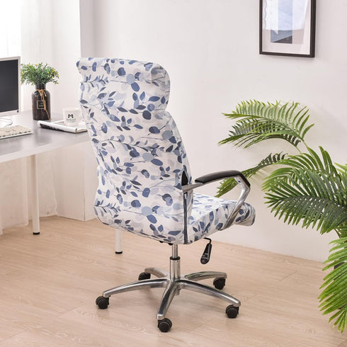 Stretch Office Chair Cover Slipcover, Soft Fit Universal Desk Rotating Chair, High Back Computer Chair, Removable Washable Anti-Dust Spandex Chair...