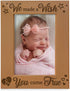 KATE POSH - We Made a Wish & You Came True Engraved Natural Wood Picture Frame, New Baby Gifts, New Mom, New Dad, Adoption Gifts (5x7 Vertical)...