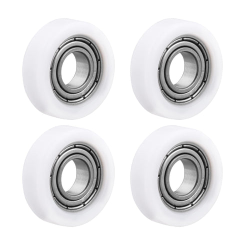 MroMax Roller Idler Bearing Pulley-8 x 22 x 7mm Sliding Conveyor Nylon Wheel with 688ZZ Bearing for Furniture, Hardware Accessories and Mobile Doo...