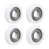 MroMax Roller Idler Bearing Pulley-8 x 22 x 7mm Sliding Conveyor Nylon Wheel with 688ZZ Bearing for Furniture, Hardware Accessories and Mobile Doo...