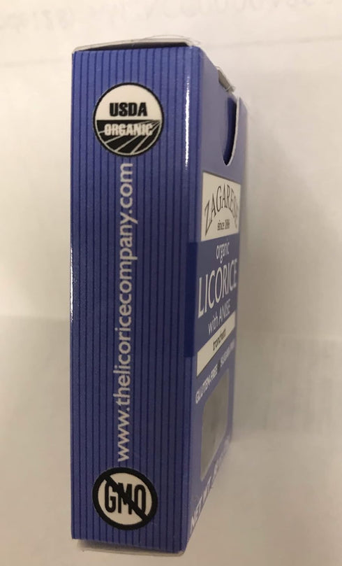 Zagarese 100% Organic Licorice with Flip Top Box anise, 0.88 Ounce...