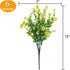 GREENRAIN 6 Bundles Artificial Daisy Flowers Outdoor Fake Flowers for Decoration No Fade Faux Plastic Flower Garden Porch Window Box Décor (Yellow...