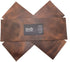 Hide & Drink, Rustic Leather Rectangles (4 x 12 in.) 3 Piece Set for Crafts/Tooling/Hobby Workshop, Heavy Weight (1.6-1.8mm Thick) :: Bourbon Brow...