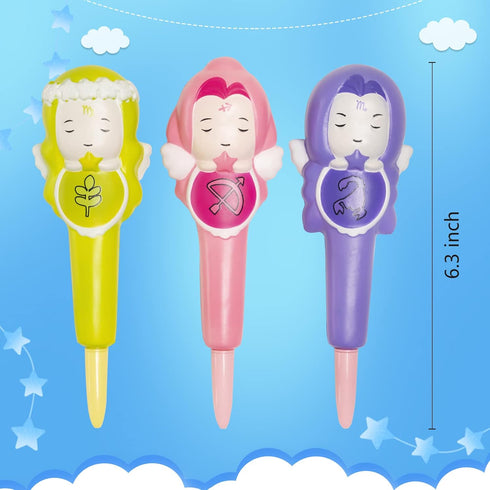 LemoHome Cute Pens squishy pens gel ink Animals Pens cute stationary Kawaii Pens Decompression Stress Relief Sponge Pens Set For Students Kids Wit...