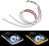 LEADTOPS Show Glow 2X 23inch Dual Color White-Amber Switchback Headlight LED Tube Strip Light DRL Daytime Running Light & Turn Signal Lamp for Car...