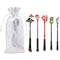 CORPSE BRIDE Makeup Brushes, 5pcs Halloween Jack Anime Makeup Brush Set (red and green)...