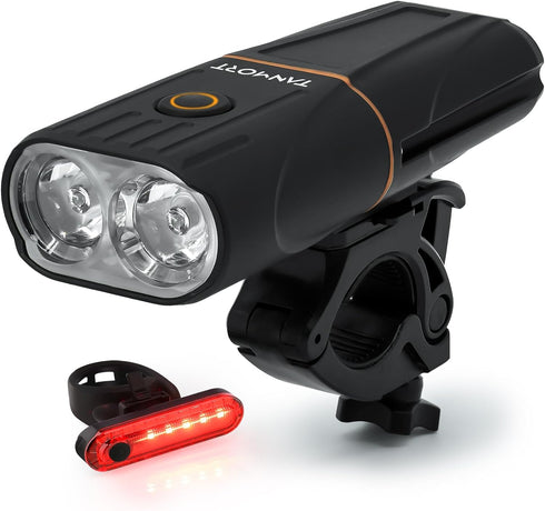 Bike Lights for Night Riding, USB Rechargeable Bike Light, Bicycle Headlight with Power Bank Function, Super Bright Mountain Bike Front Light...