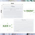 Outus 50 Pieces Bridal Recipe Cards Double Sided Kitchen Recipe Cards Sage Simple Wildflower Recipe Cards Notecards for Wedding, Bridal Shower, Fa...