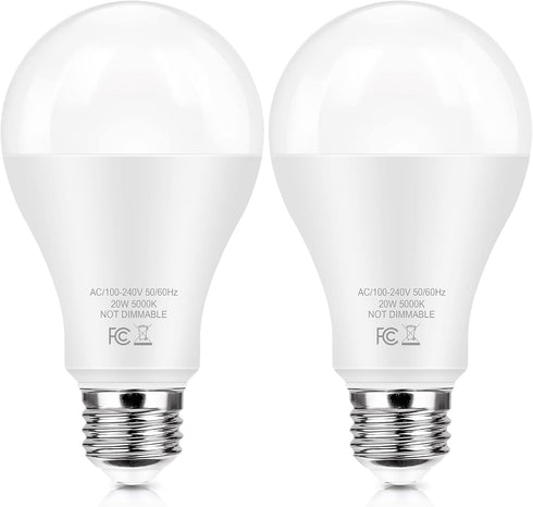 TOBUSA LED Light Bulbs 150 Watt Equivalent, 20W Super Bright Light Bulbs, Daylight White 5000K, A21 LED Bulbs E26 Base, Non-Dimmable, No Flicker B...