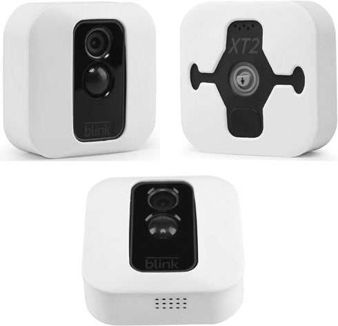 Silicone Skin Case Cover Compatible with Blink XT and XT2 Outdoor Camera – Weather-Resistant Protective Cover with Speaker Cutout – White (3-Pack)...