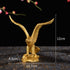 BRABUD Brass Fengshui Handmade Fortune Eagle/Hawk Statue Home Office Decoration Gift...