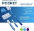 Orthodontic Kit Pocket - Compact and Complete Oral Care Set with Toothbrush, Floss, Wax, Threaders, Interdental Brush, and Case - Available in Cle...