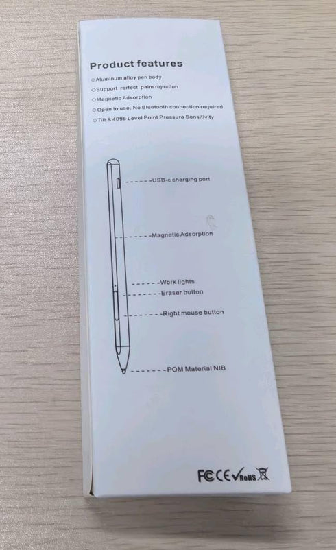 Stylus Pen for Microsoft Surface Pro/Book/Laptop/Studio - Surface Pro 11/10/9/8/7/6/5/4 Pen Windows Stylus with Palm Rejection and Rechargeable, 4...