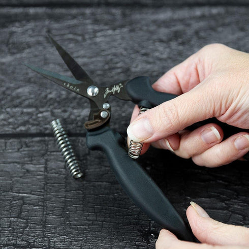 Tim Holtz Recoil Scissors - Titanium Coated, Double-Beveled Blades, Black (6.7 Inch)...