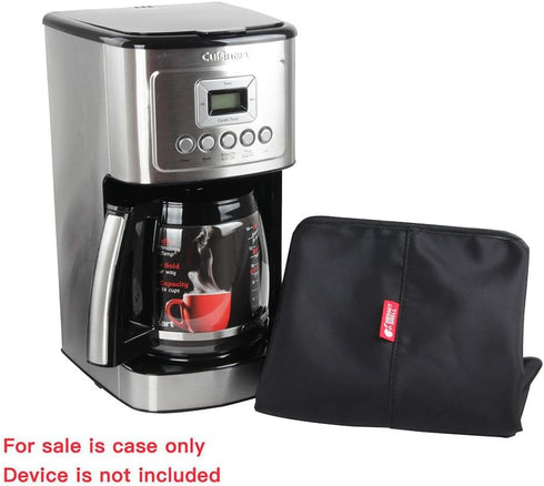 Hermitshell Dust Proof Cover with Soft Velvet Lining Fits Cuisinart DCC-3200AMZ / DCC-3400 PerfecTemp 14 Cup Programmable Coffeemaker (Black)...