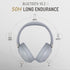 LORELEI B-C6 Wireless Over Ear Headphones, 50H Playtime Foldable Lightweight Bluetooth Headsets, Deep Bass, Built-in Microphone, Memory Foam Earmu...