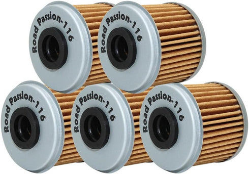 Road Passion High Performance Oil Filter for HONDA TRX450R 450 06-09 2012 TRX450 R 444 04-05 TRX450ER 450 06-09 12-14(pack of 5)...